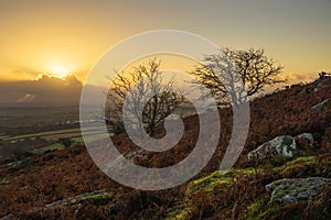 Sunrise at Caradon Hill, Cornwall