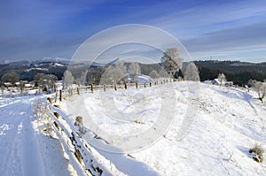 Sunrise in Carpathian Mountains