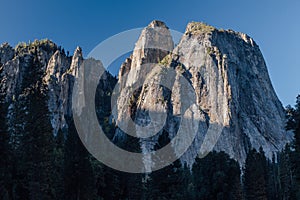 Sunrise on The Cathedral in Yosemite, CA