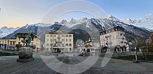 Sunrise at Chamonix, France