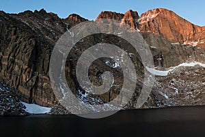 Sunrise at Chasm Lake, Colorado