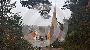 Sunrise on Christ Church Oswestry