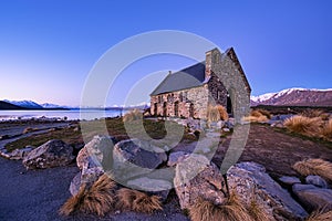 Sunrise at Church of The Good Shepherd by Lake Tekapo