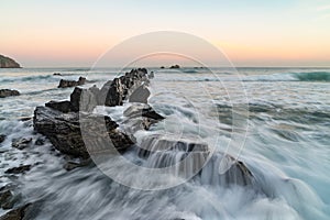 Sunrise at the coast - the Bay of Biskay