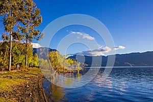 Sunrise of Daluoshui Lugu Lake