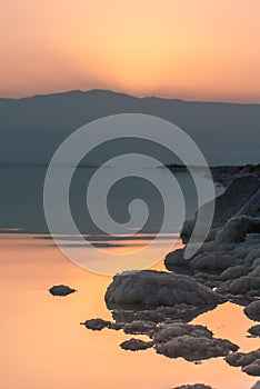 Sunrise at Dead Sea Israel