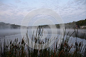 Sunrise on Demon Lake NYS horizontal