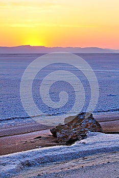 Sunrise in the desert