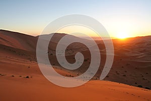 Sonnenaufgang Wüste 