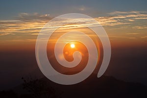 Sunrise at Doi Ang Khang