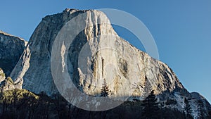 Sunrise on El Capitan in Yosemite Valley