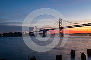 Sunrise from the Embarcadero in San Francisco