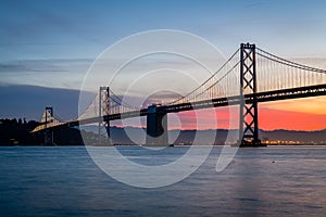 Sunrise from the Embarcadero in San Francisco