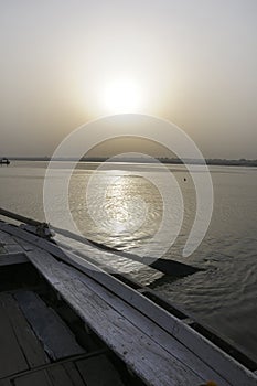 Sunrise at the Ganges photo