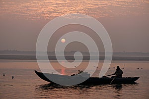 Sunrise at the Ganges River