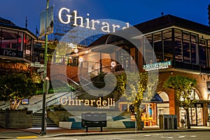 Sunrise at Ghirardelli Square in San Francisco