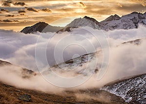 Sunrise in Gran Paradiso National Park Italy