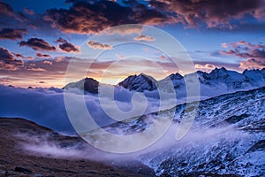 Sunrise in Gran Paradiso National Park Italy