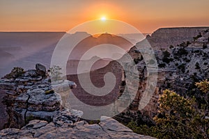 Sunrise at the Grand Canyon, Arizona, USA