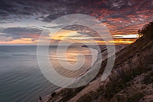 Sunrise at Grand Sable Dunes - Grand Marais, Michigan photo