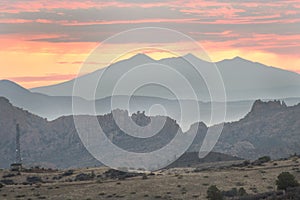 Sunrise Granite Dells Mountains, Prescott, Arizona USA