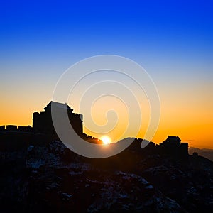 Sunrise on the great wall