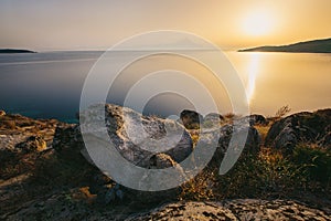 Sunrise in Greece, Halkidiki, Sykia - Europe