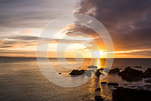 Sunrise at Hannafore point.