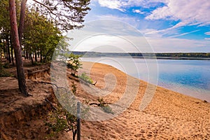 Sunrise at Helenesee lake near Frankfurt an der Oder, Germany