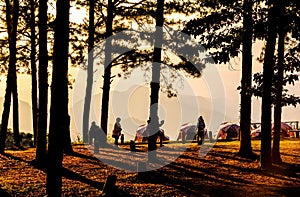 Sunrise at horizon of sky