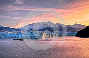 Sunrise & Hubbard Glacier photo