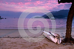 Sunrise on Ilha Grande, Brazil photo