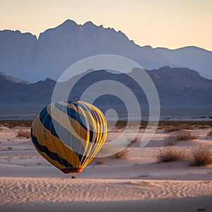 Sunrise Inflation in Desert Landscape