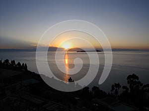 Sunrise, Isla Del Sol, Lake Titicaca- Bolivia, South America.