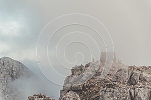 Sunrise on the italian Julian Alps