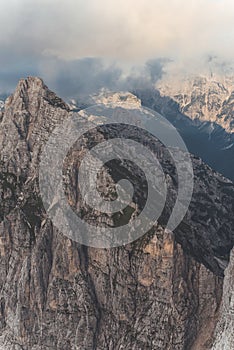 Sunrise on the italian Julian Alps