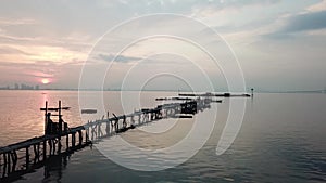 Sunrise Jelutong fishing jetty