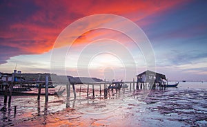 Sunrise at Jelutong Jetty Penang