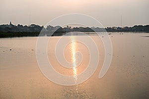 Sunrise at Kwan Phayao lake