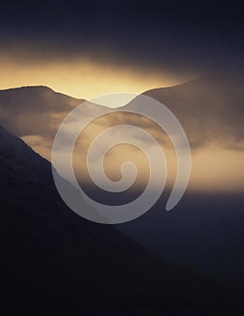 Sunrise in Lake District