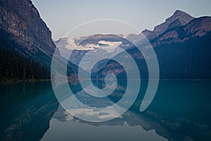 Sunrise at Lake Louise, Banff National Park, Alberta, Canada