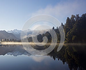 Sunrise at lake matheson