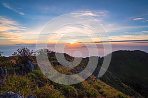 Sunrise Landscape at Doi Luang Chiang Dao Province Chiang Mai