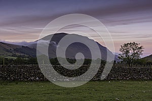 Sunrise  landscape scene in Lake District,Cumbria,Uk