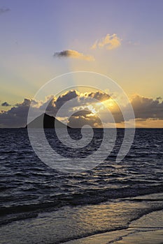 Sunrise at lanikai beach