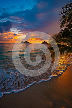 sunrise at lanikai beach