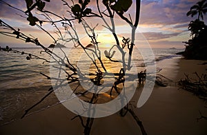 Sunrise at lanikai beach in Hawaii