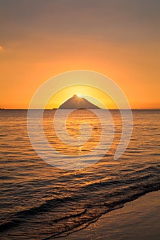 Sunrise in lanikai hawaii photo