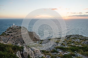 Sunrise at Lighthouse at Cap de Formentor, Mallorca