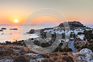 Sunrise in the Lindos